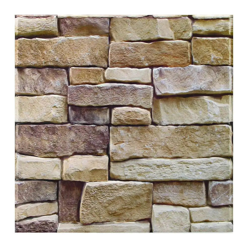 panneau mural 3d adhésif imitation briques moderne marron beige gris imperméable