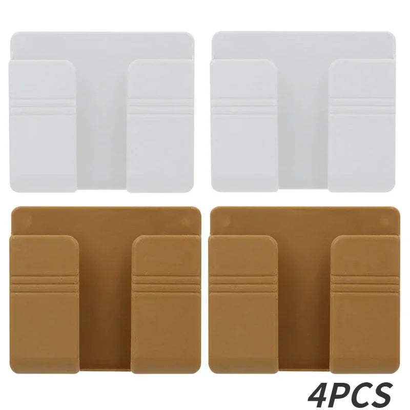 boîte rangement mural blanc moderne adhésif chargeur smartphone télécommande prise usb