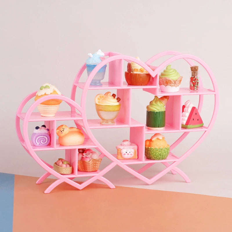 étagère moderne rose pieds pliants minimaliste support rangement accessoires intérieur décoration chambre finition lisse