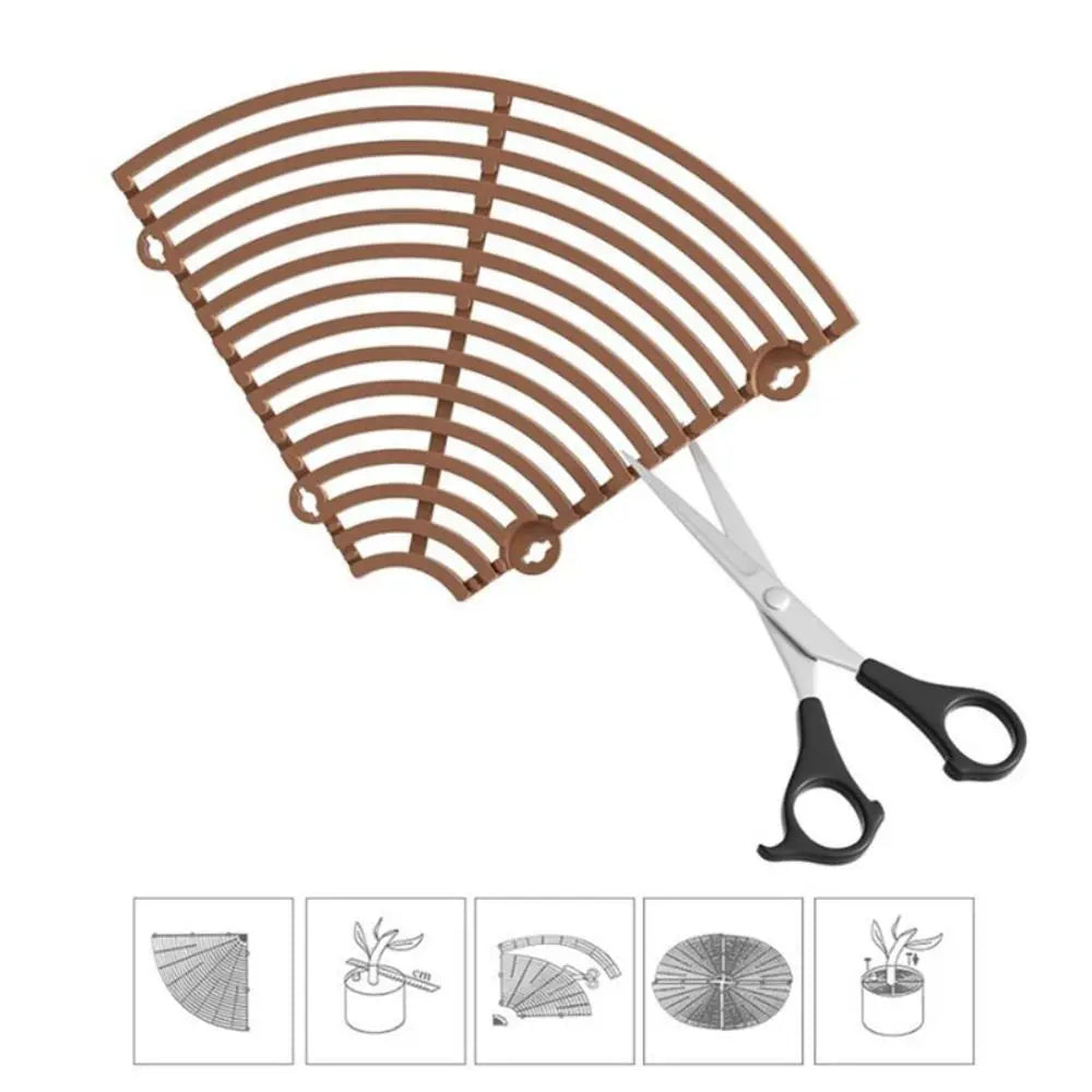 grille support plantes noir marron moderne 19cm 30cm 52cm rond carré