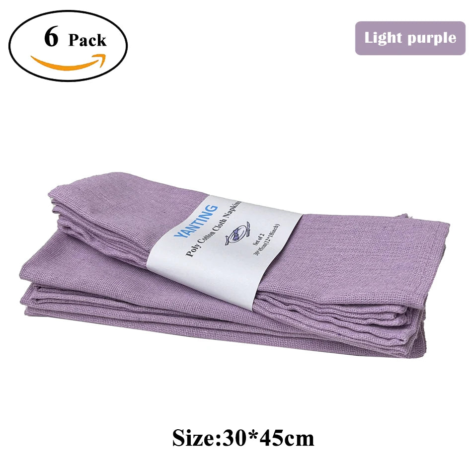 serviettes polyester violet clair vert beige rouge gris moderne clips fourchettes couteaux table dcoration