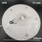 plaque led moderne blanc connecteur câbles 12w 18w 24w 36w