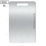 planche découper acier inoxydable lisse moderne poignées intégrées argenté utilitaire double face qualité alimentaire