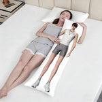 coussin moderne blanc personnage masculin serviette chaîne non toxique respectueux environnement 51x137CM