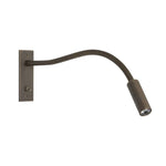 lampe chevet flexible moderne noir gris métallique angle réglable chambre étude entrée