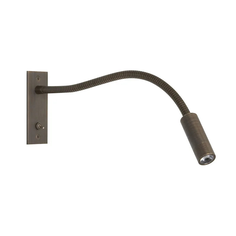 lampe chevet flexible moderne noir gris métallique angle réglable chambre étude entrée