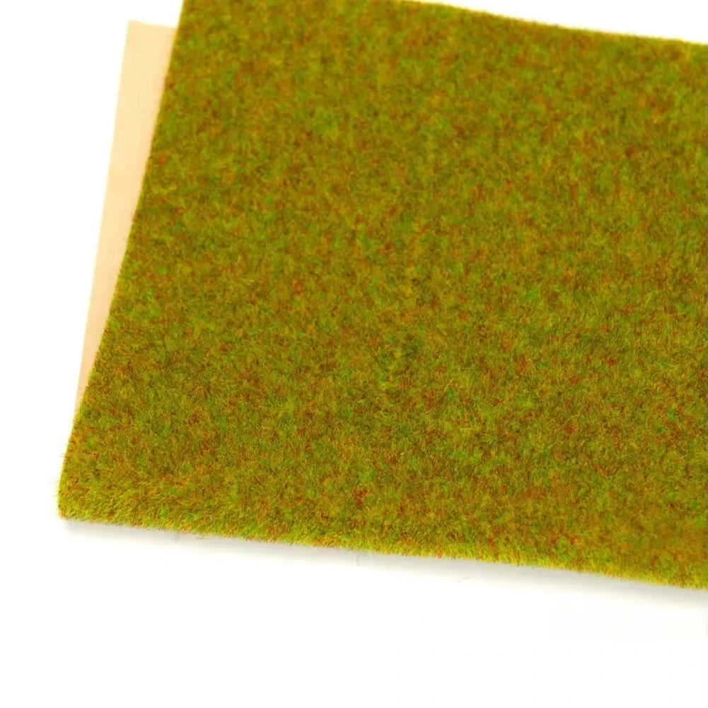 tapis artificiel vert blanc moderne décoration extérieure intérieure diorama 25x25cm