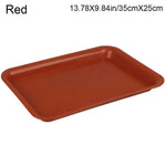 assiettes modernes plastique opaques rouge blanc noir sauciers anti débordement intérieur extérieur 18cm 35cm