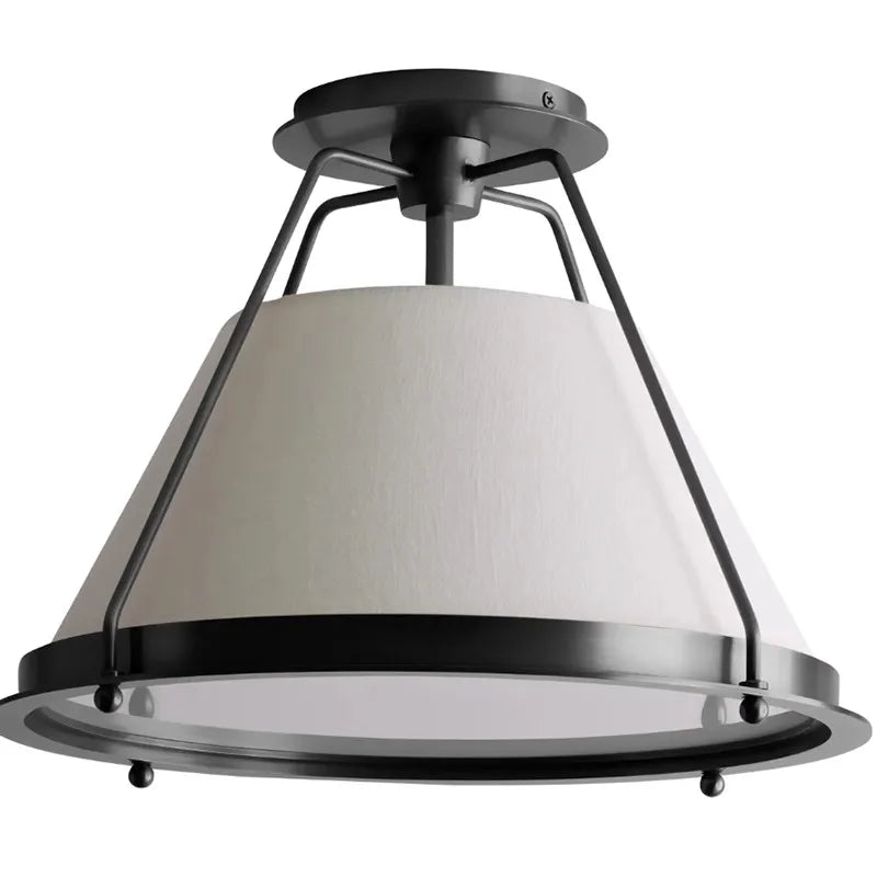 lumière suspendue moderne tissu noir doré opaque vintage éclairage salon chambre