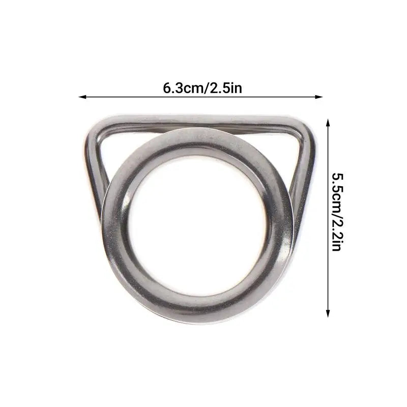 anneau métallique argenté lisse protection solaire extérieur quatre saisons inoxydable unisexe moderne quincaillerie thuyền