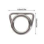 anneau métallique argenté lisse protection solaire extérieur quatre saisons inoxydable unisexe moderne quincaillerie thuyền