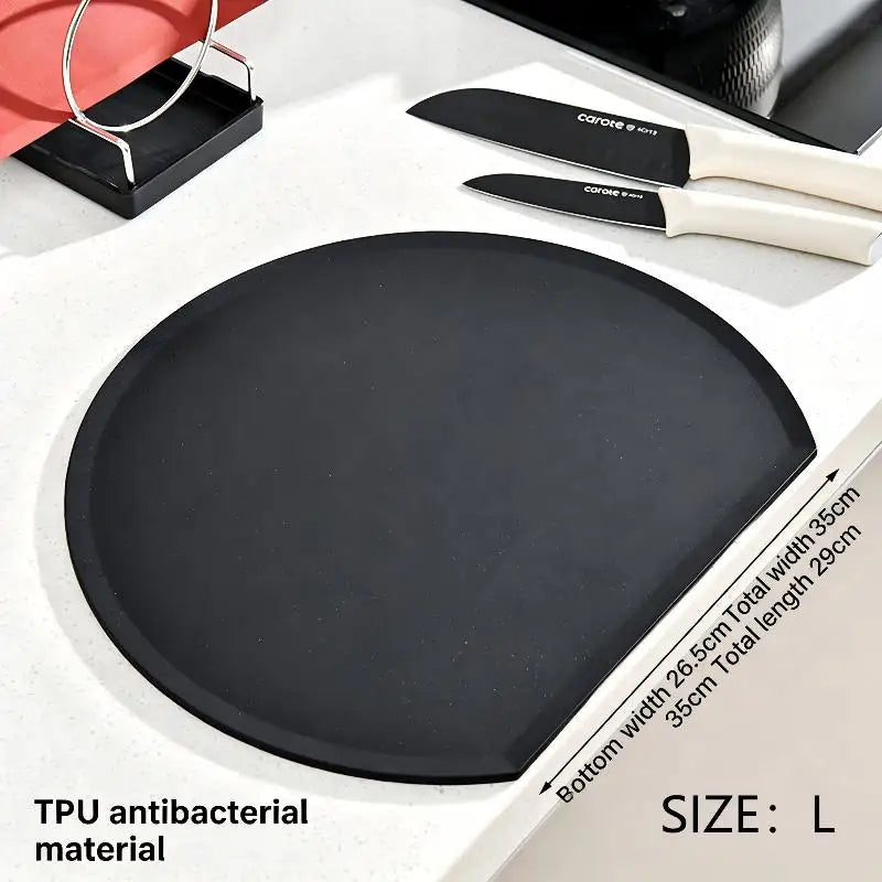 planches découpe rouge noire moderne adhésive couteau cuisine silicone flexible