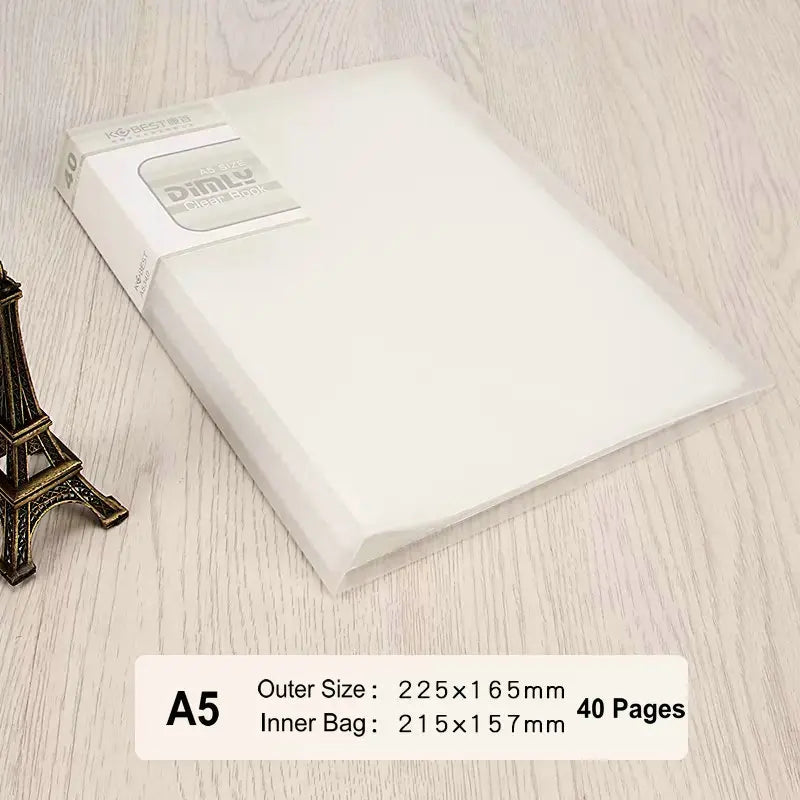 classeur transparent pvc a5 b5 organiseur documents scolaire scolaire moderne violet
