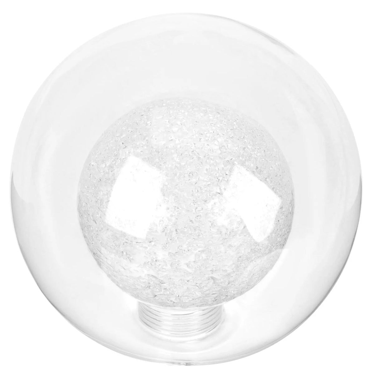 abat jour globe verre transparent moderne 10cm 10cm opacité mat facile suspension