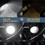 lampe led sol blanc moderne clips fixation jeep wrangler 1999 2010 points opaquesintérieur voiture