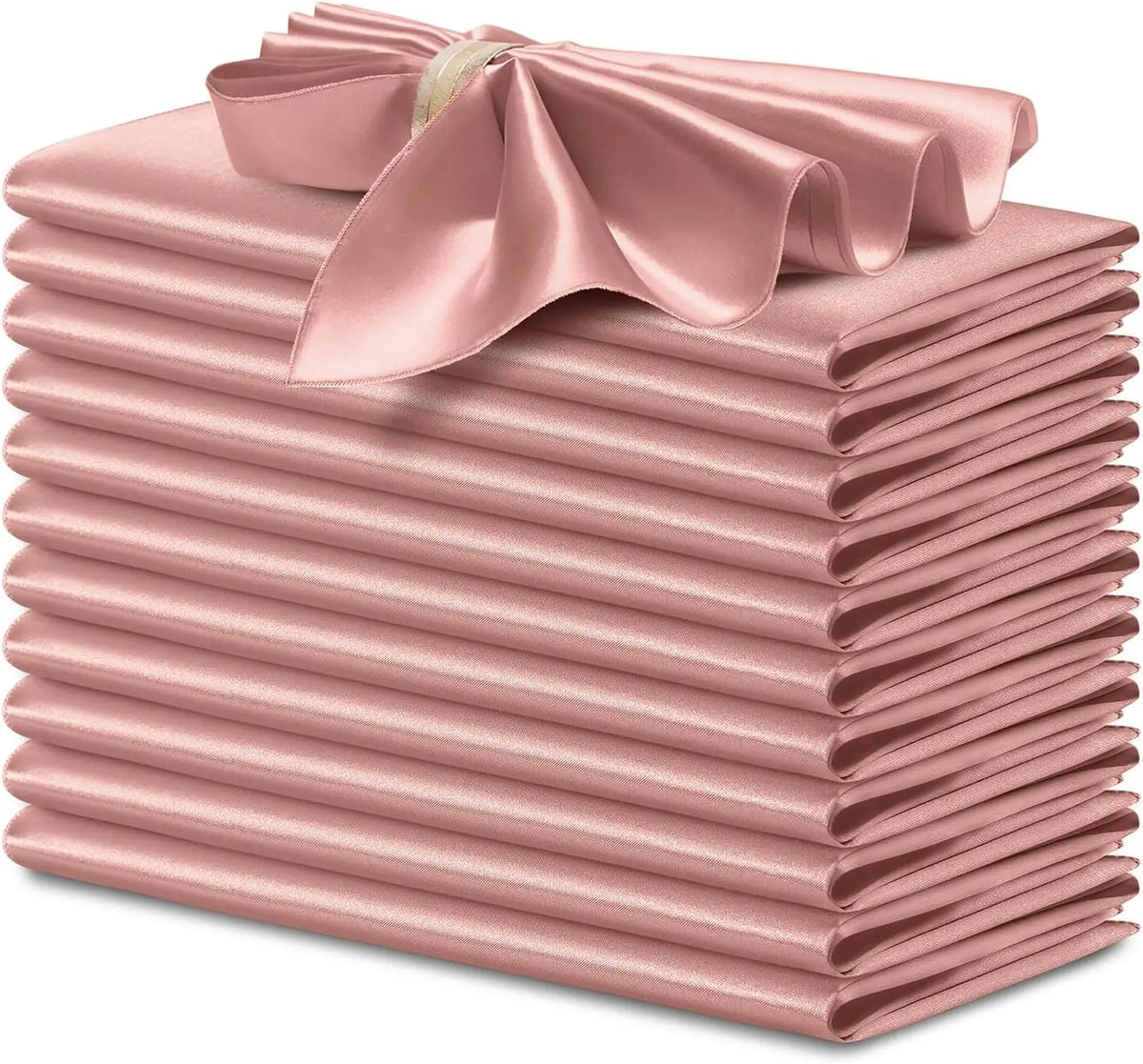 serviettes table satin rouge modernes 12 pièces cuisine mariage fêtes