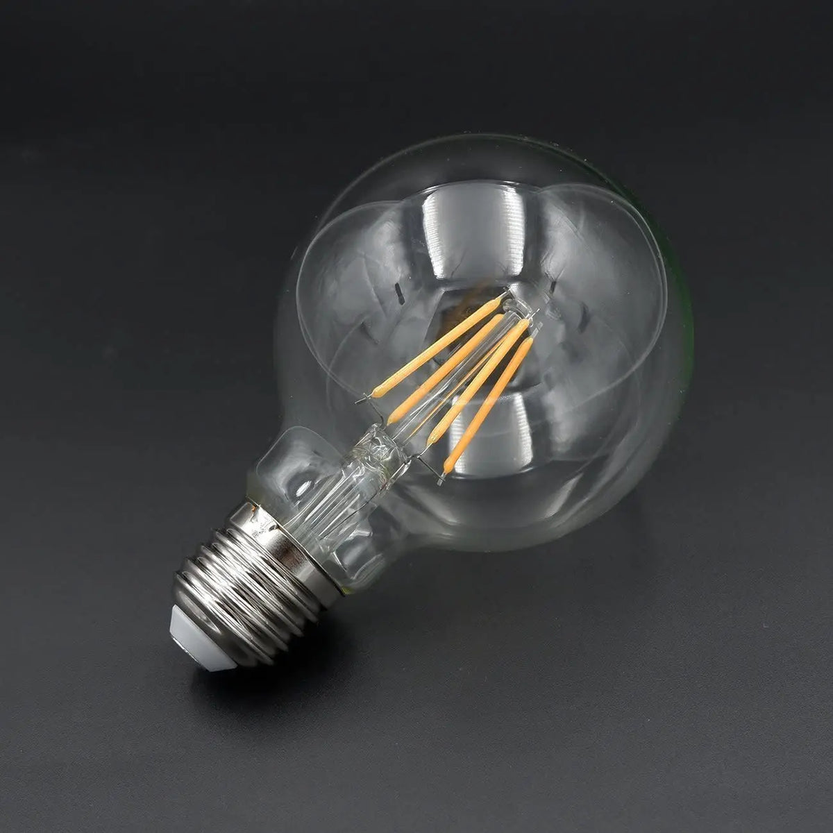ampoule led filament édison transparente dorée vintage 360° e27 220v 4w 6w 8w 2700k