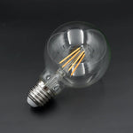 ampoule led filament édison transparente dorée vintage 360° e27 220v 4w 6w 8w 2700k