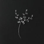 décoration intérieure moderne bouquet artificiel transparent ovale brillant 15cm mariage anniversaire minimaliste