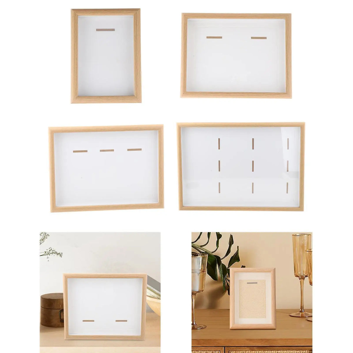 cadre photo bois moderne médailles récompenses sportives décoration triathlon natation football blanc