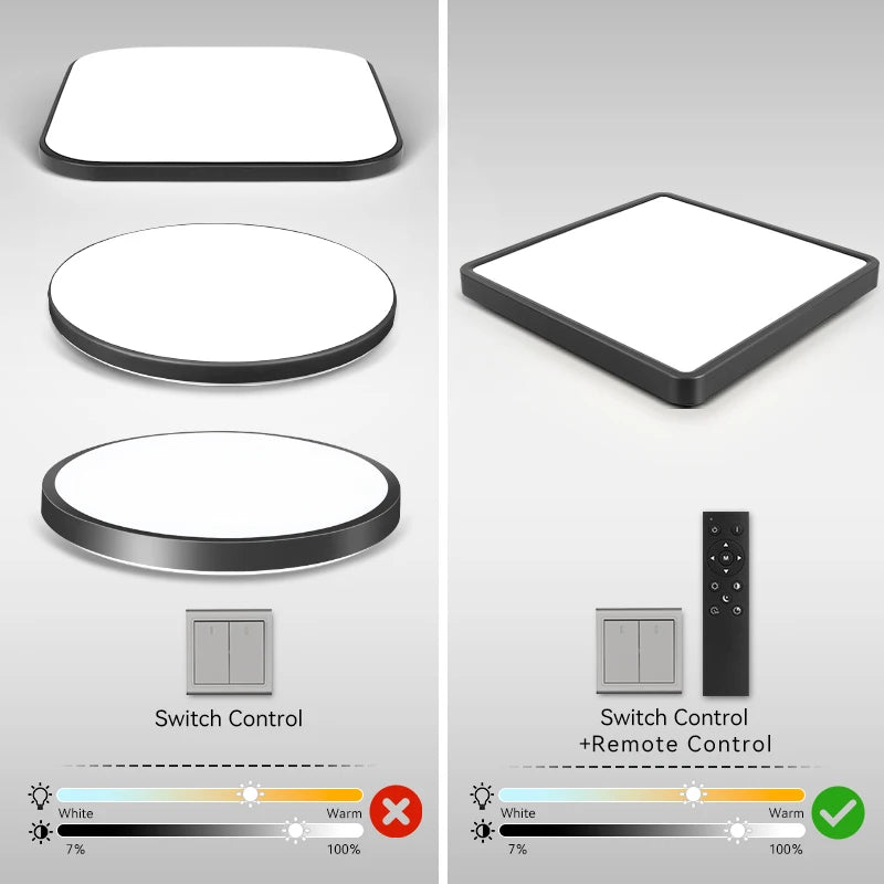 Plafonnier LED 40W blanc neutre intérieur