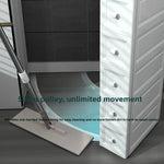 meuble tiroirs blanc moderne roues salle bain cuisine niveaux multifonctionnels