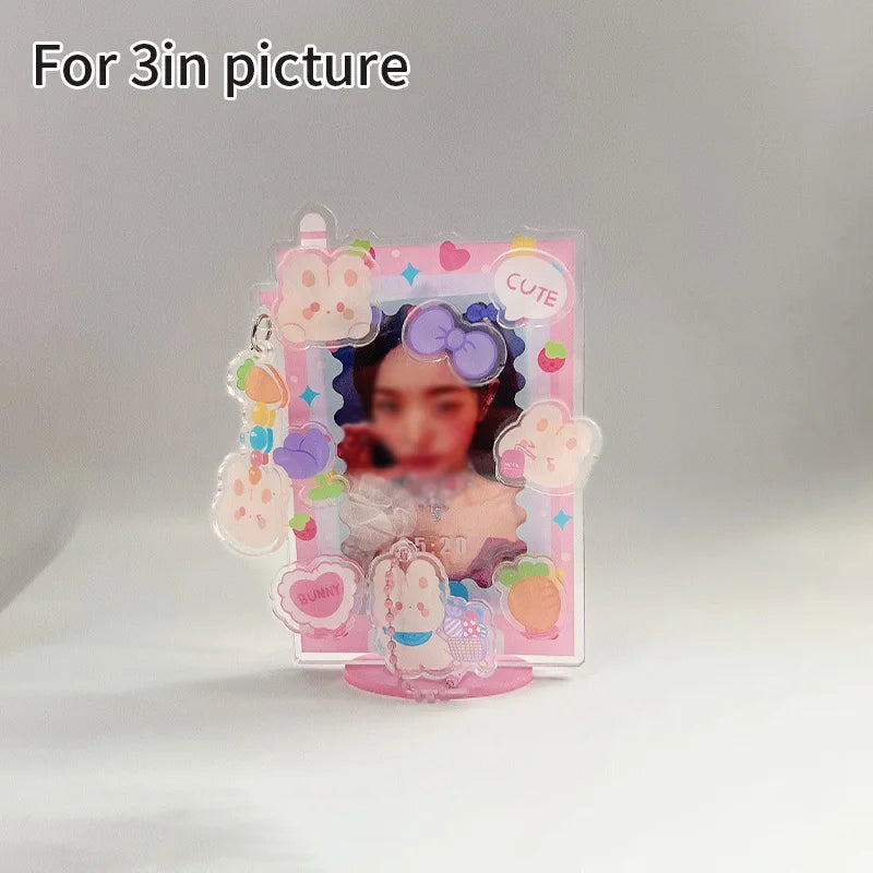 cadre photo transparent kpop coeurs papillons now playing angel puppy mignon rétro
