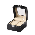 boîte montres simili cuir verte classique cadenas 16cm 11.2cm 8cm