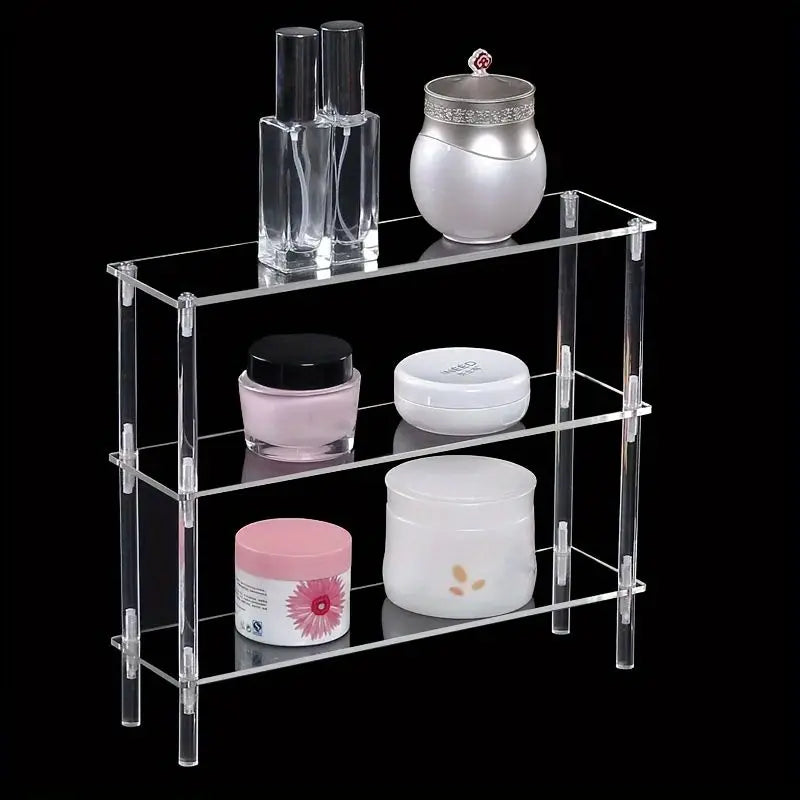 présentoir transparent acrylique support rangement vis fixations moderne cupcakes figurines