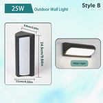 lampes murales led modernes minimalistes intérieures extérieures noir blanc opaques