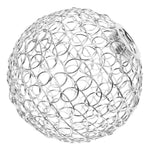 boule décorative transparente moderne réseau cercles entrelacés tringle suspension petite chambre salon unique