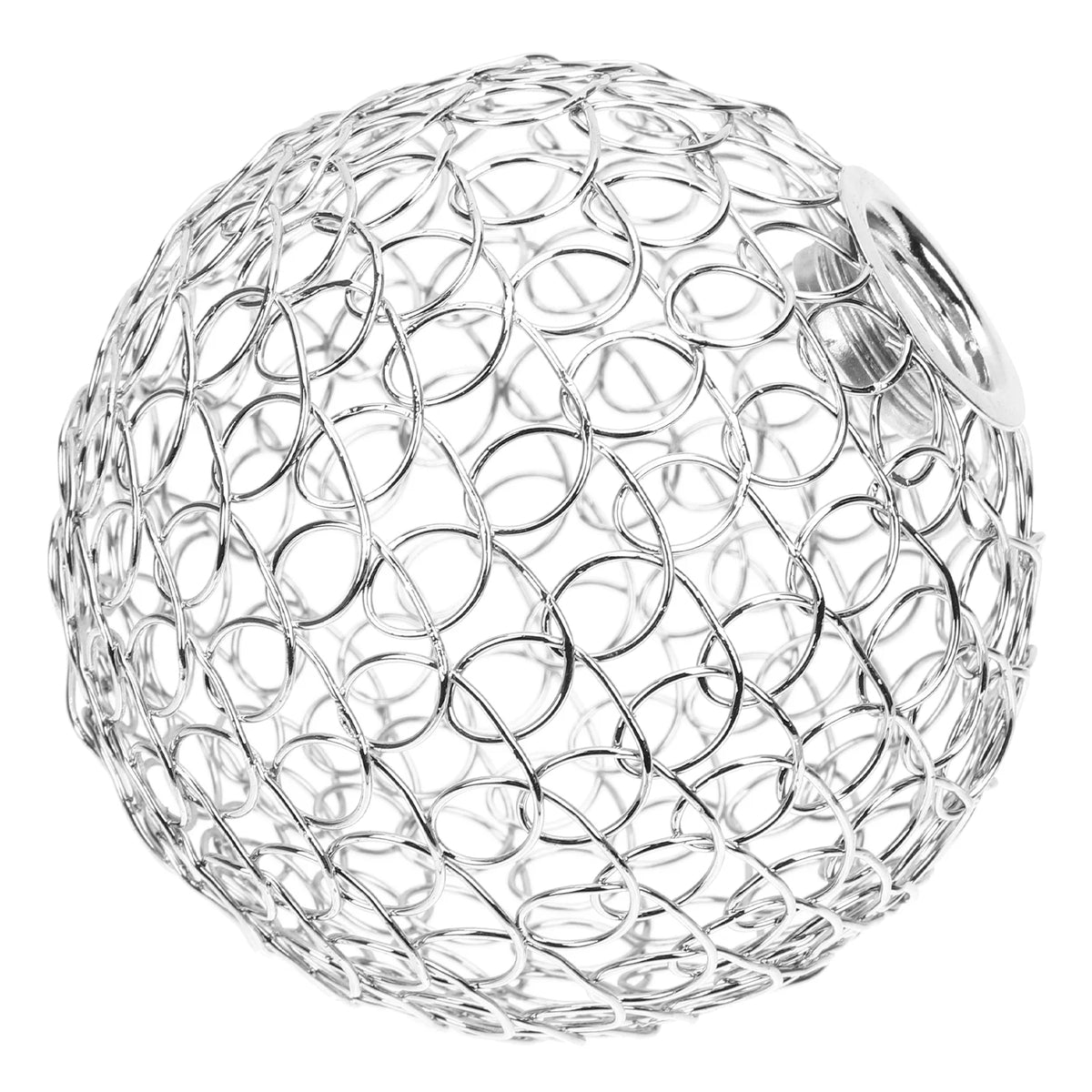 boule décorative transparente moderne réseau cercles entrelacés tringle suspension petite chambre salon unique
