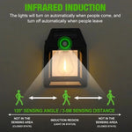 lampe solaire murale noire moderne ampoule led ip65 batterie lithium grille fenetre