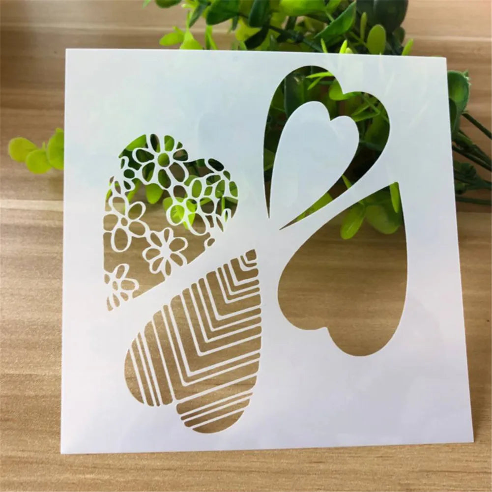 Stencil blanc motifs floraux palmiers oiseaux raisins feuilles bricolage scrapbooking decoration