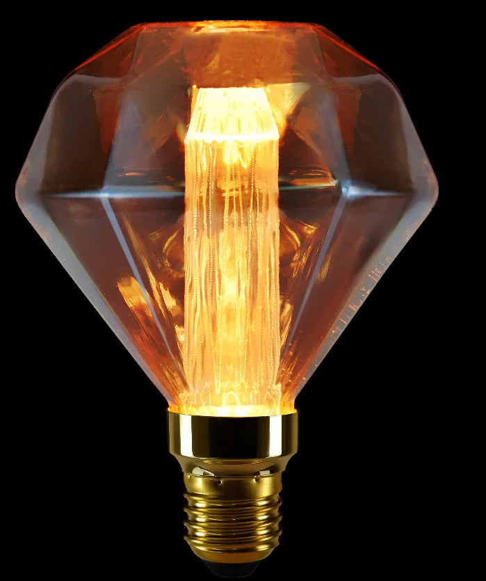 ampoules led décoratives vintage filaments dorés opaques 220v 249 lumens doré ambre echangement e27