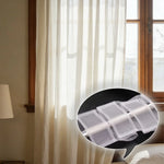 ruban fenêtre blanc maille fine 10cm 250cm adhésif moderne rideau accessoire textile maison opacité