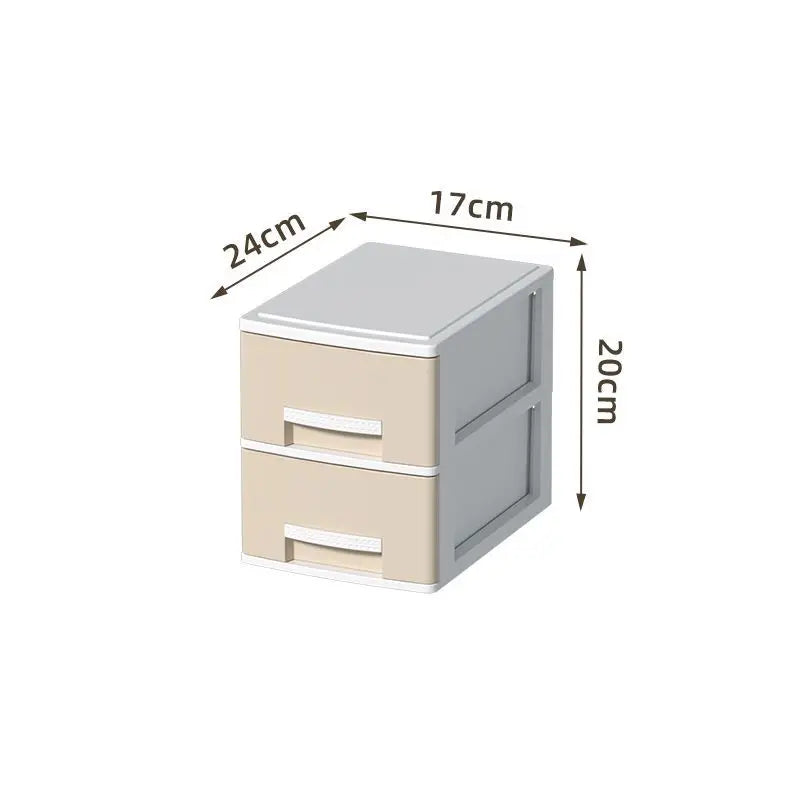 rangement tiroirs multi niveaux couvercle coulissant moderne gris clair blanc matériau métal organisateur