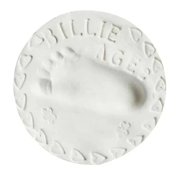 cadre photo pliable blanc empreintes mains pieds adhésif classique bébé souvenir croissance