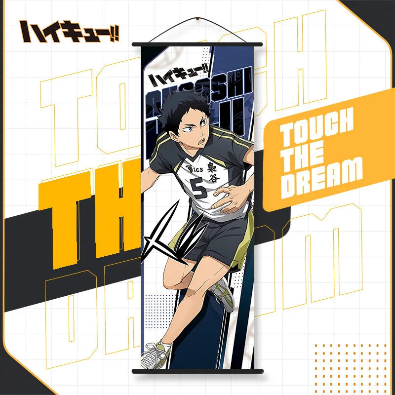 affiche bannière anime tobio kageyama orange noir illustration volley ballSuspense, demandé impose contraintes strictes