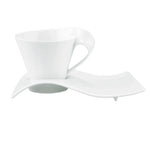 tasse blanc porcelaine moderne respectueux environnement 130ml 200ml 300ml 90ml cuillère dorée gâteau