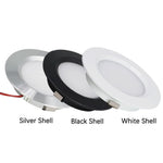 plafonnier led argent noir blanc moderne 12v 3w nickel opaques