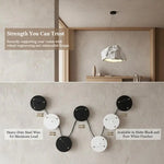 suspension lumineuse minimaliste noir blanc mat pièces fixation câbles durable résistant