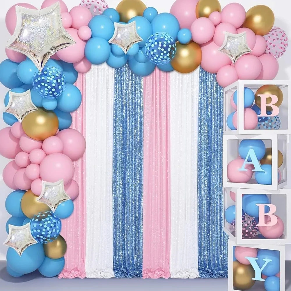 rideau pailleté moderne blanc or bleu rose polyester photo décorationarrière fond