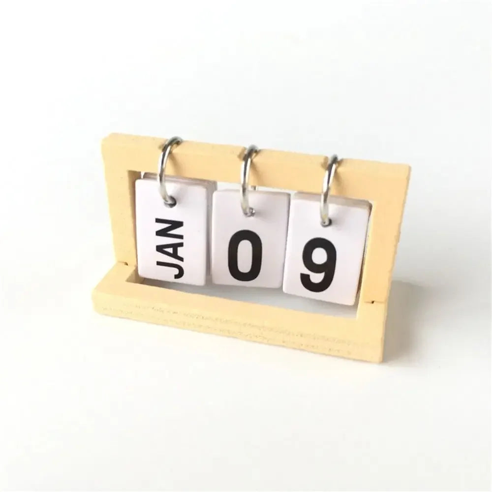 calendrier rétro suspension décoration chiffres suspendus anneaux métalliques août janvier