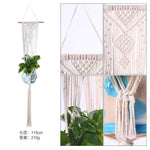 support plante suspendue macramé blanc violet noir artisanal boho anneau pot plante 100cm 90cm