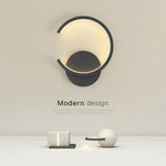 lampe murale moderne or blanc rond éclairage quotidien contemporain fixée mur trichromatique dimmable