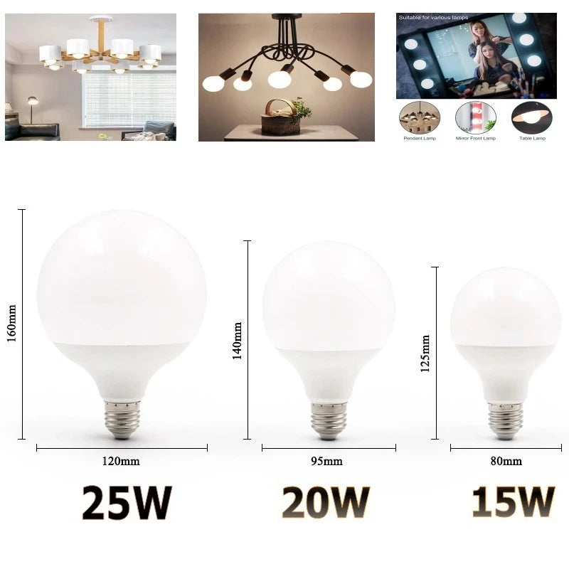 ampoule led e27 15w 20w 30w blanc chaud moderne certification rohs ccc cqc fcc