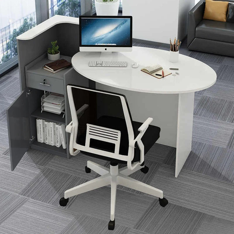 petit d'appoint moderne bois blanc salon travail compact