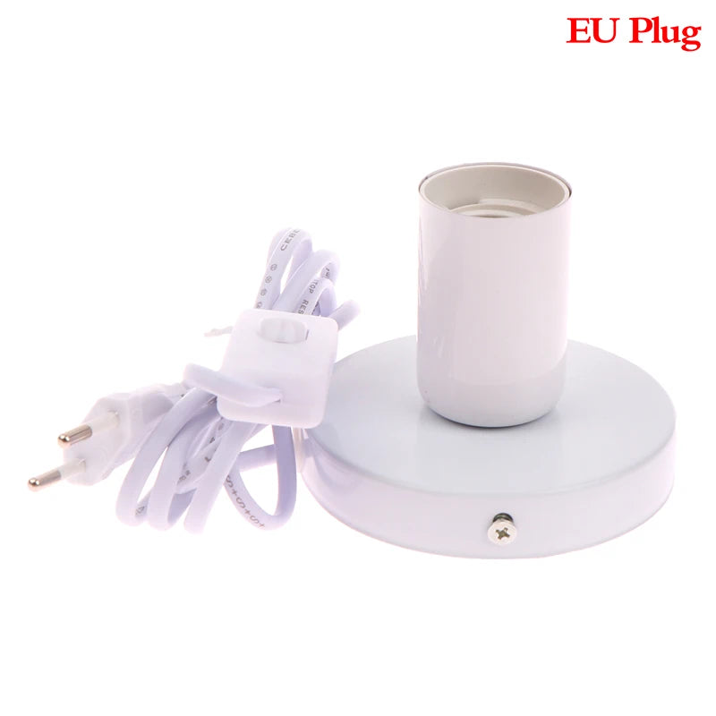 support lampe moderne noir blanc doré argenté rond lisse opacité câble prise us plug