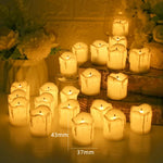 bougies led sans flamme décoration mariage élégantes motifs floraux blanc doré adhésives festivals fêtes